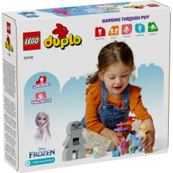 Klocki LEGO 10418 Elza i Bruni w Zaczarowanym lesie DUPLO